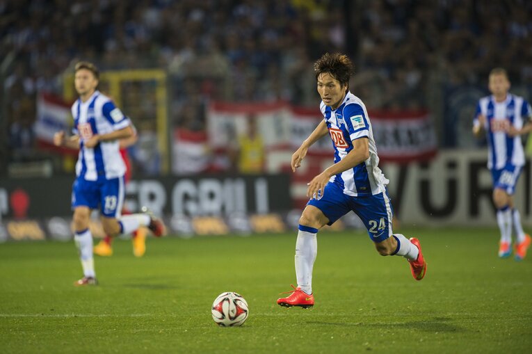 ヘルタ・ベルリン時代（2014年）　©︎Takuya Sugiyama