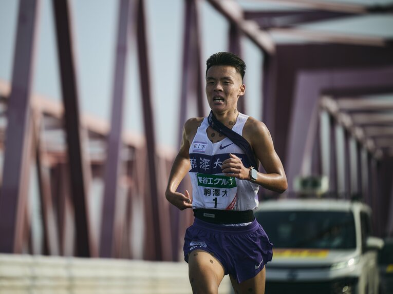 2区で区間新記録を叩き出し、大会MVPを獲得した佐藤　©Yuki Suenaga