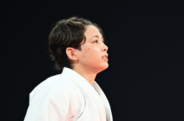 長い葛藤と苦闘の果てに、パリ五輪の舞台で頂点をつかんだ出口クリスタ ／ photograph by Kaoru Watanabe/JMPA