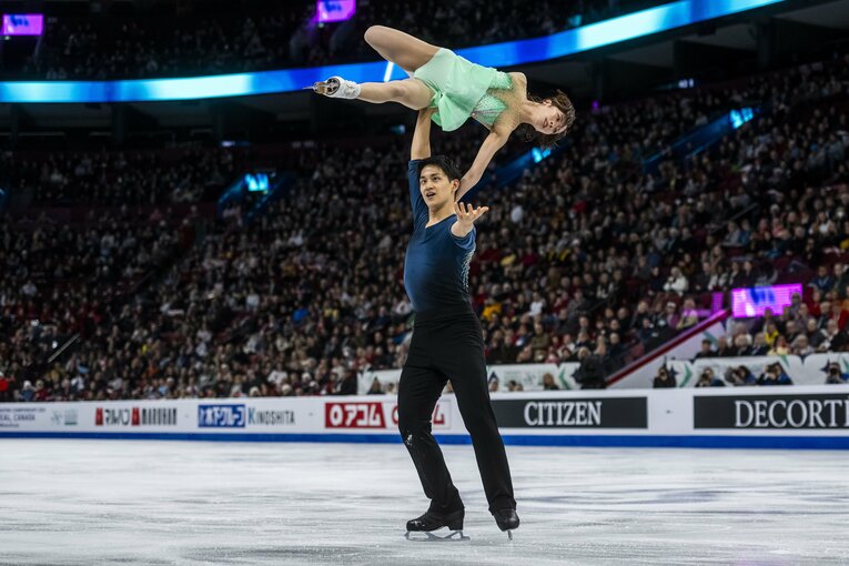 世界選手権SPの演技　©Getty Images