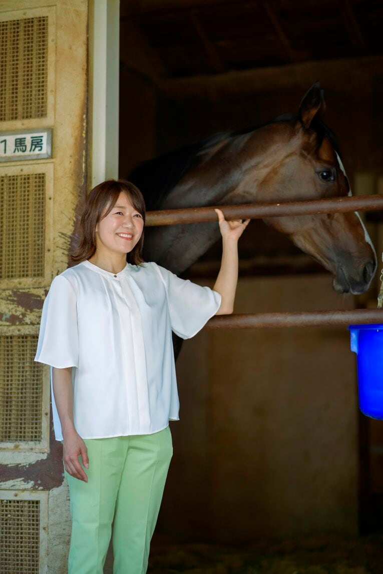 2022年2月に調教師としてもレースデビューを果たした宮川真衣　©Takuya Sugiyama