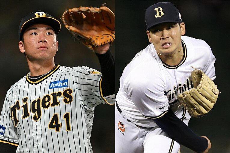 阪神・村上頌樹とオリックス山下舜平大。新人王最有力の2人だが、彼ら以外に活躍が目立った新顔は誰？ ／ photograph by Hideki Sugiyama/JIJI PRESS