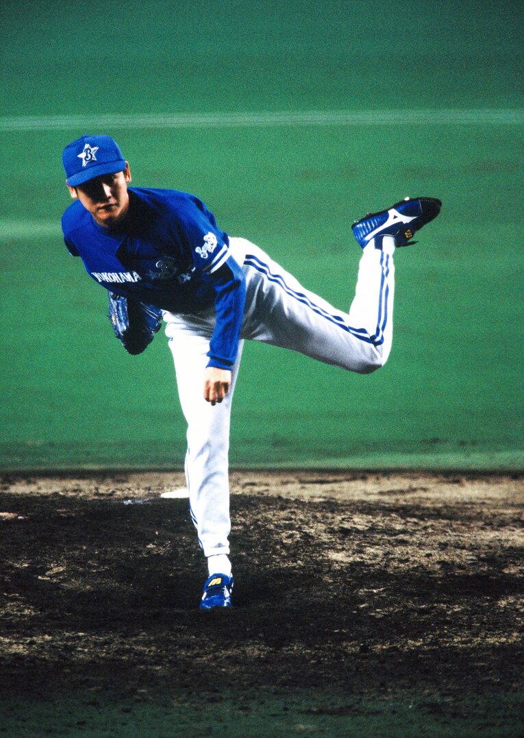 かつての近鉄のエースから、巨人を経て横浜で中継ぎとして復活した阿波野秀幸　©Koji Asakura