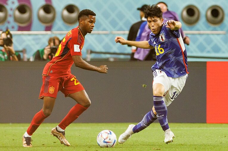 カタールW杯スペイン戦　©Kiichi Matsumoto/JMPA