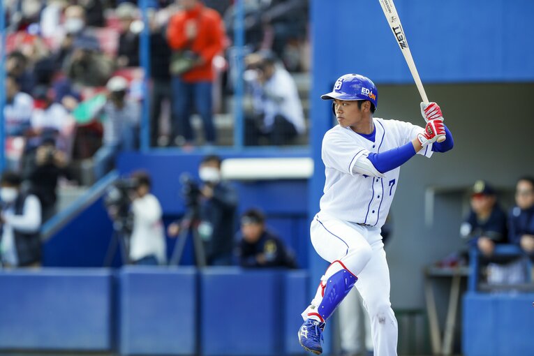 2019年3月、1年目の根尾　©Kiichi Matsumoto