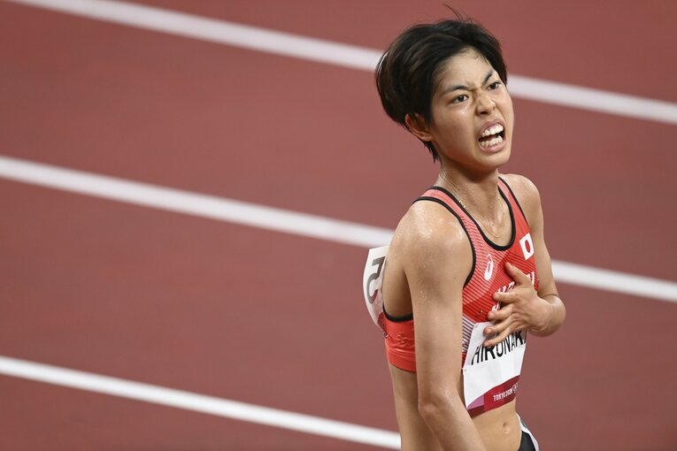 【東京五輪】1万ｍで7位に入り、日本勢25年ぶりの五輪入賞を果たした廣中　©JMPA