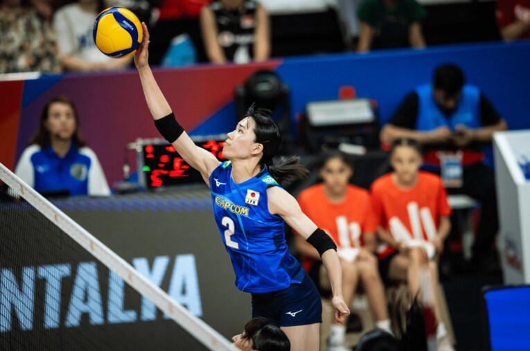 林琴奈（VNLポーランド戦）©︎Volleyball World
