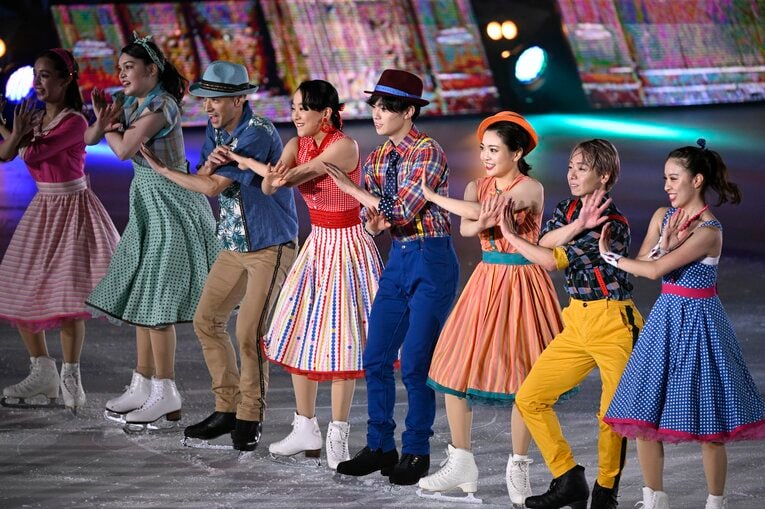 『BEYOND』初公演。左から3番目が田村岳斗さん（2022年9月撮影）©︎Asami Enomoto