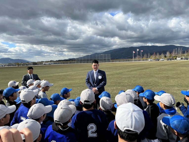 「野球選手になることだけがゴールではない」とも語る筒香　©︎Yasushi Washida