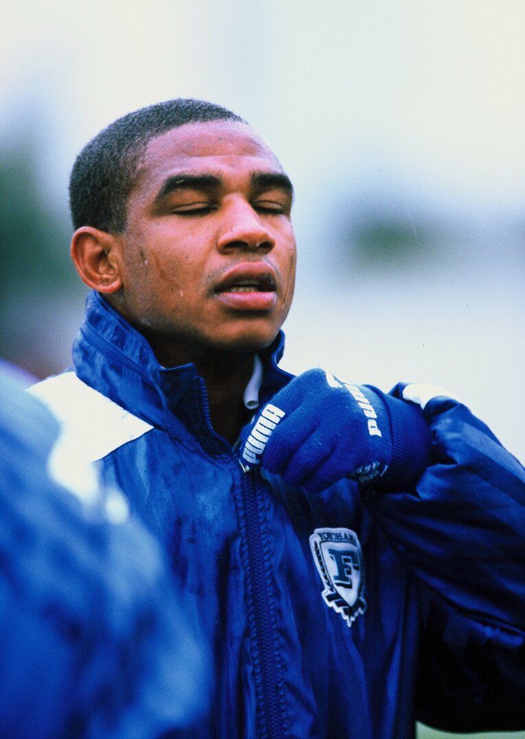 トレーニング中のサンパイオ　©Sports Graphic Number