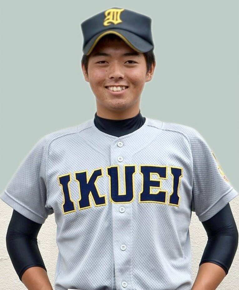 仙台育英高時代の笹川さん。高3夏の甲子園でベンチ入りするも出番はまわってこなかった　©Asahi Shimbun