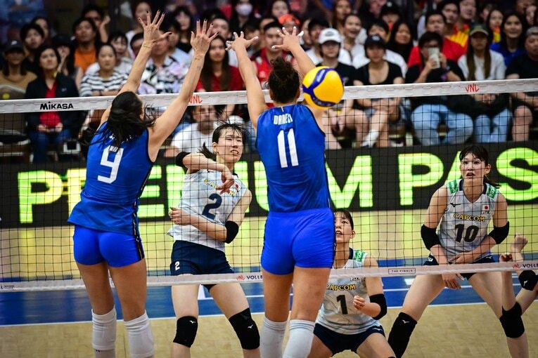林琴奈（VNLファイナル決勝・イタリア戦）　©︎Volleyball World