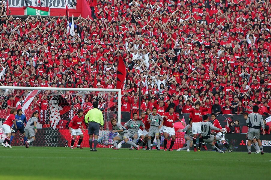 2007年の浦和vs鹿島 ©Sports Graphic Number