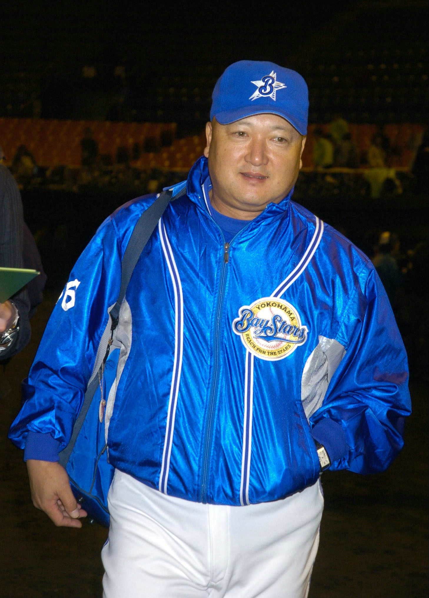 2004年10月、広島戦後の山下大輔監督。この時点で退任は決まっていた　©JIJI PRESS