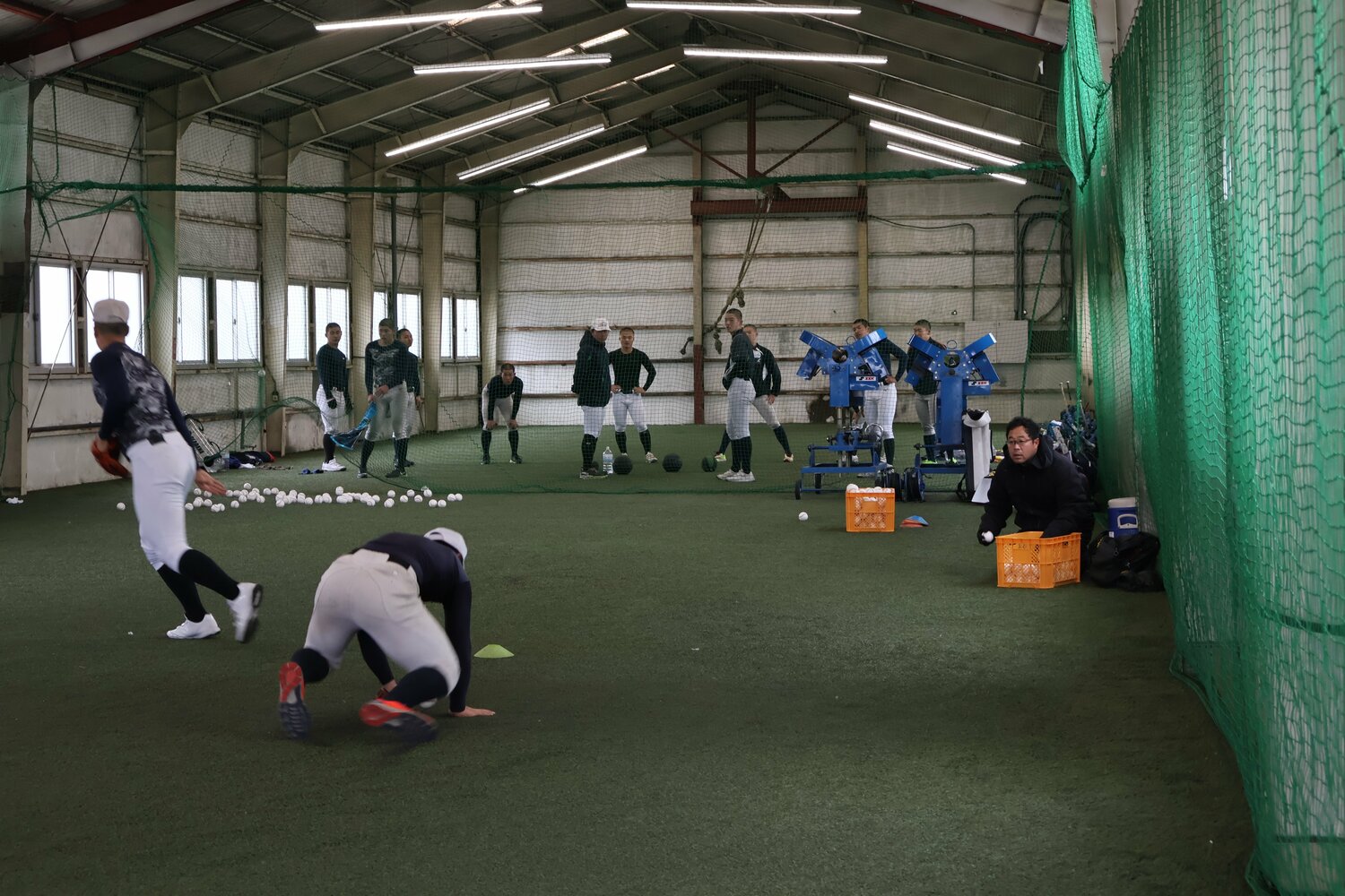 現在は兄弟校である山梨の日本航空高で練習を行う航空石川高 ©Fumi Sawai