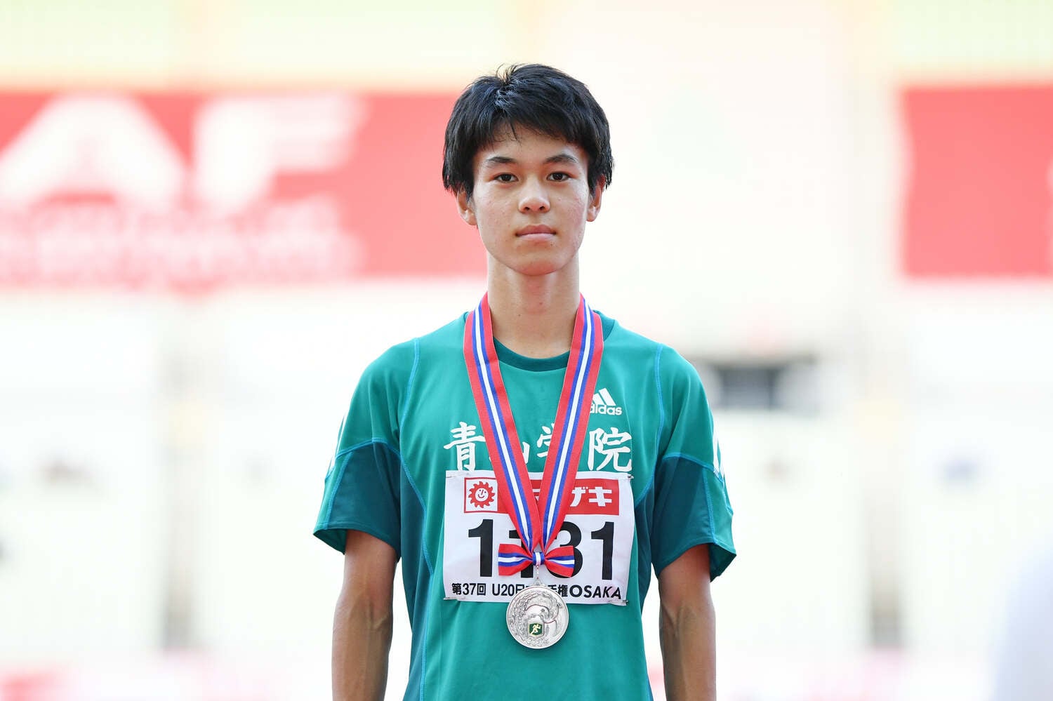 2021年6月の日本選手権で。青学大1年時の太田蒼生　©AFLO