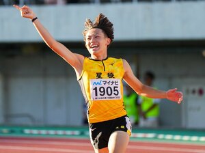 インターハイ男子100m衝撃の「10秒00」はなぜ起きた?「あれでもう1段階、ギアが上がった」16歳・清水空跳の快挙のウラにあった“ある伏線”