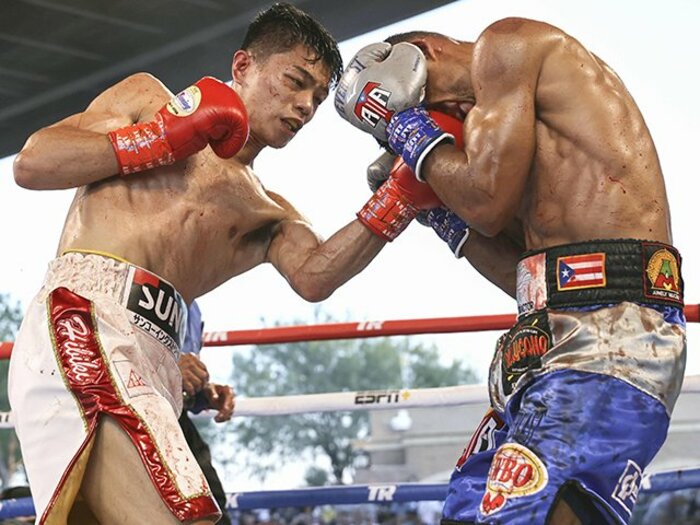 「アメリカのファンにインパクトを」中谷潤人23歳が初防衛戦で見せた“鼻骨折”TKOの衝撃…日本人ボクサーが海外防衛戦を行うメリットとは？＜Number Web＞ photograph by KYODO