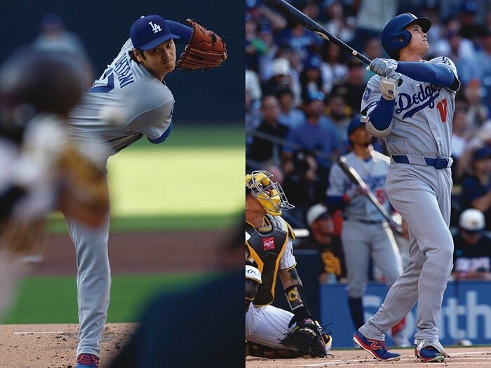 「1番がいい仕事をしてくれた」”打者・大谷翔平”に感謝する”投手・大谷翔平”…二刀流で日米史上初の快挙に「全部は勝てる確率を高くするための戦略」＜Number Web＞ photograph by Yukihito Taguchi
