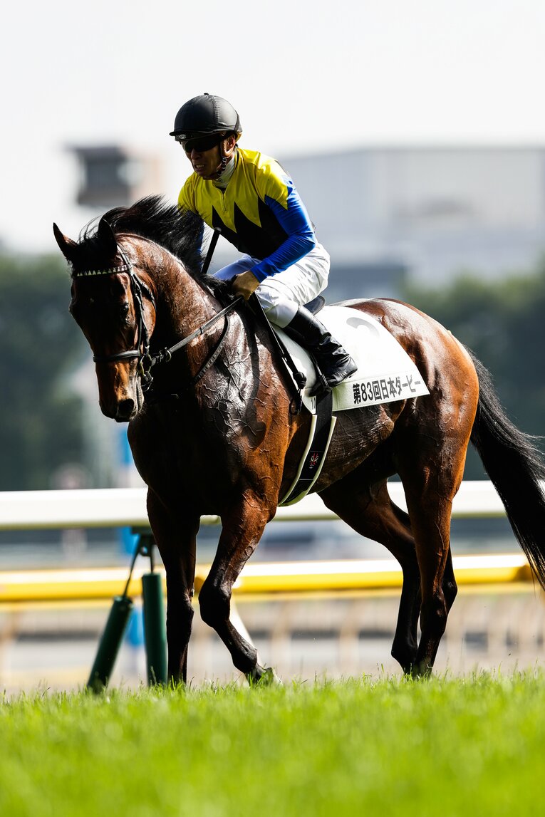 第83回（2016年）日本ダービーを制したマカヒキと川田将雅　©︎Kiichi Matsumoto