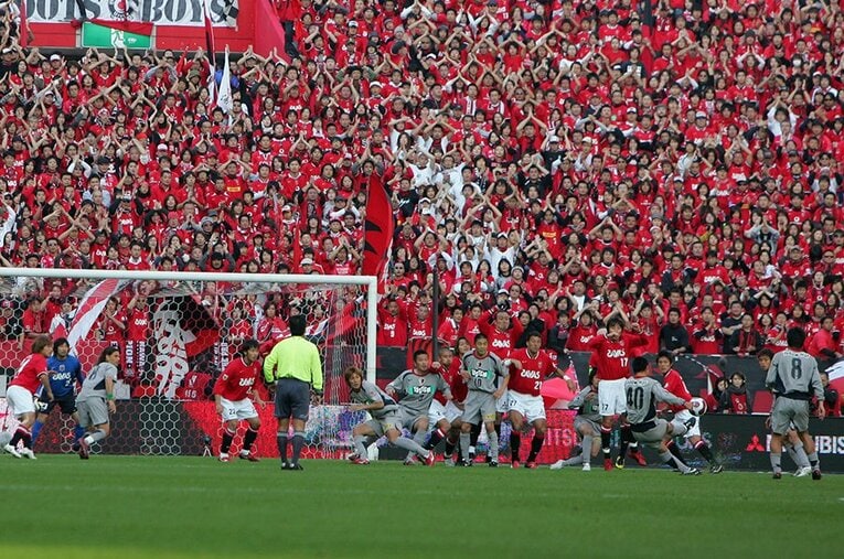 2007年の浦和vs鹿島　©Sports Graphic Number