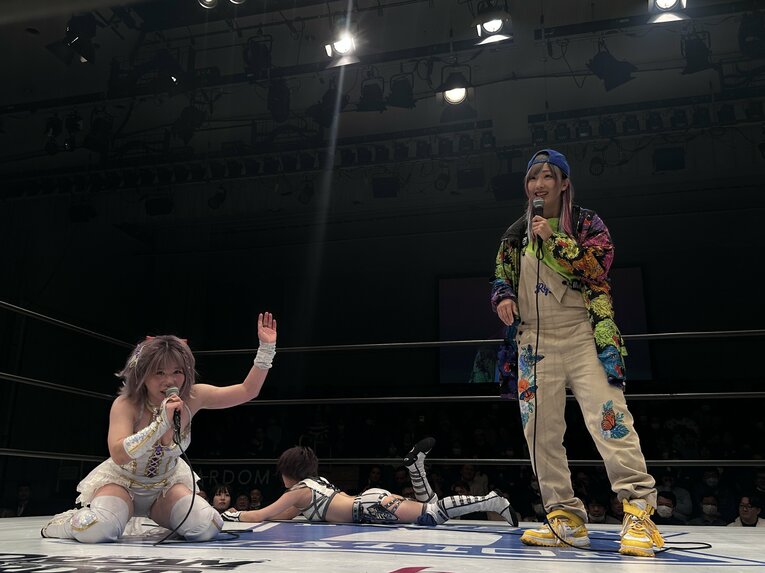 安納サオリvs中野たむ　©Norihiro Hashimoto