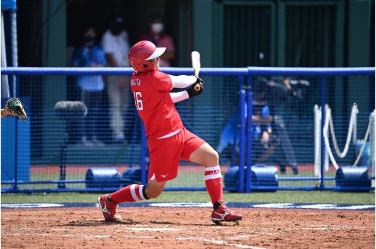 オーストラリア戦では貴重な2ラン本塁打を放った藤田（※写真をクリックしていくとオーストラリア戦の写真がご覧になれます）©Naoya Sanuki/JMPA