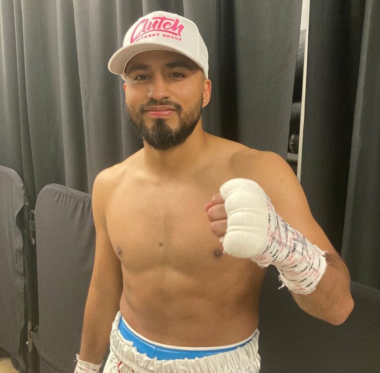 井上尚弥と中谷潤人に対して敬意を感じるコメントを残したラモン・カルデナス（筆者撮影）