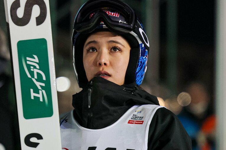 高梨沙羅は今季、自身初の表彰台ゼロでシーズンを終えた ／ photograph by JIJI PRESS