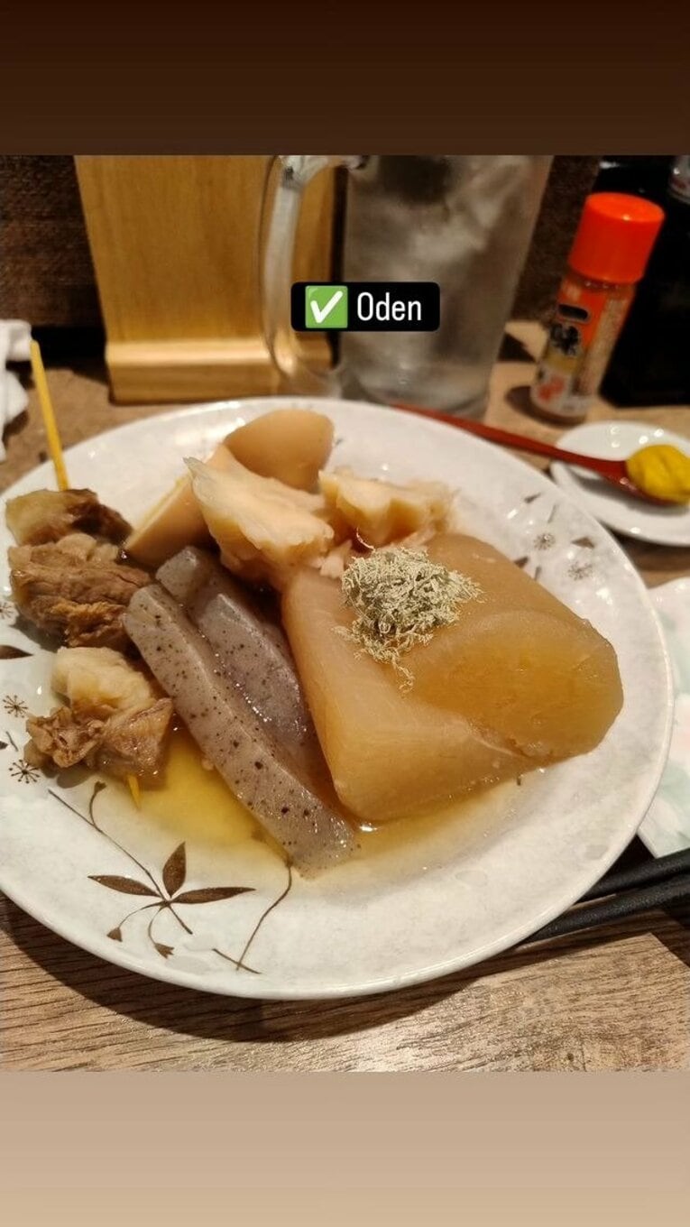 「オデン！」　※ボンテンポ記者のインスタグラムより