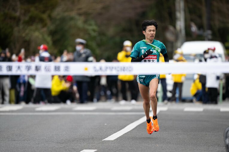 当日エントリー変更で5区山登りに抜擢された脇田　©Nanae Suzuki