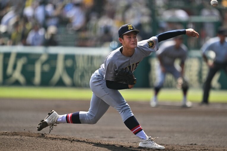 仙台育英の「5人投手制」は甲子園の歴史でも珍しいものだった　©Hideki Sugiyama