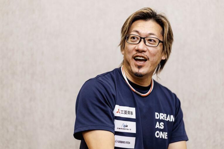 強面に見られることもあるが、話しぶりは穏やかで快活。チームではムードメーカーを務める　©Kiichi Matsumoto