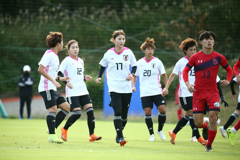 2020年10月のトレーニングキャンプ©JFA/AFLO 