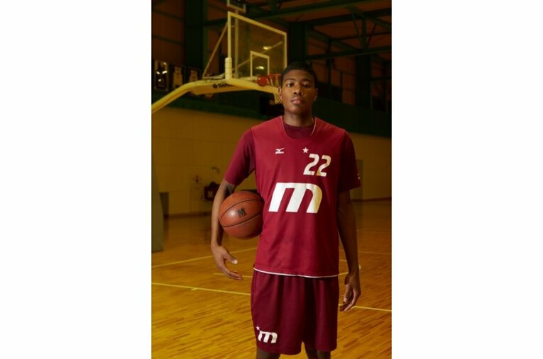 明成高校時代の八村塁　©︎Tadashi Shirasawa