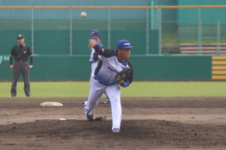 パナソニック所属4年目のドラフト候補・定本拓真　©Fumi Sawai
