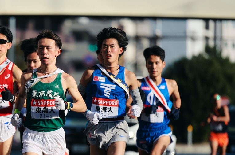 前々回も2区を走った花岡　©Yuki Suenaga