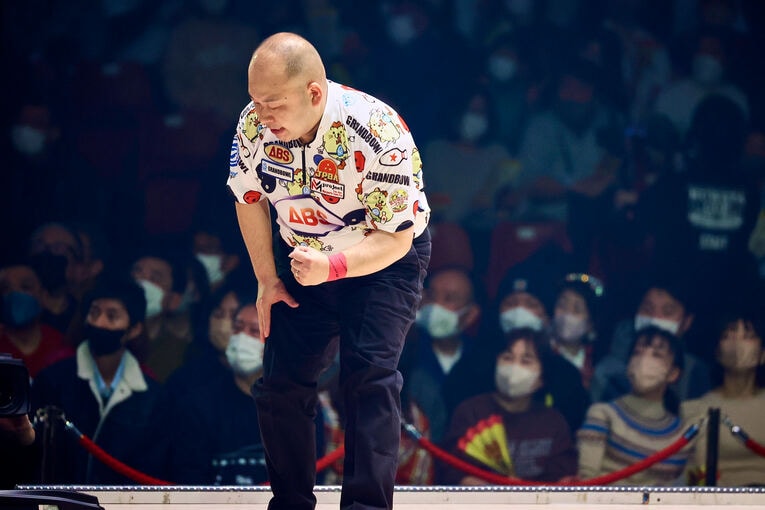 プロボウラー部門男子2位の山本勲プロ　©Kayo Sekiguchi