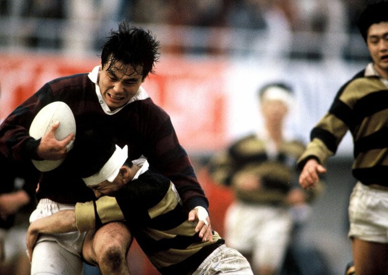 清宮克幸／早慶戦（1988年11月）©︎Kazuhito Yamada