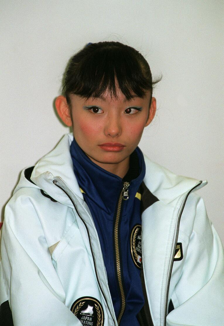 14歳当時の安藤美姫　©JIJI PRESS