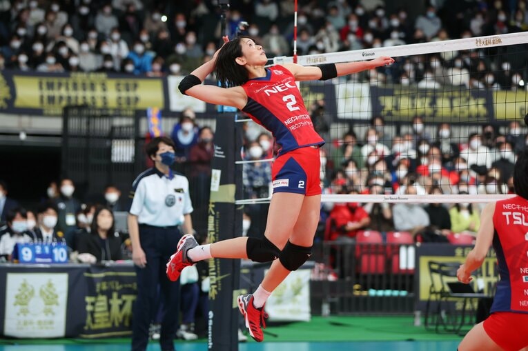 Vリーグでも日本代表でも、圧倒的な存在感を示す古賀紗理那　©︎YUTAKA/AFLO SPORT