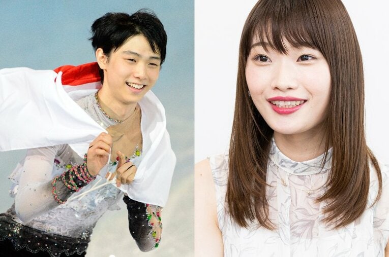 高校生の頃から羽生選手の応援を続け、アナウンサーとして“羽生特集”を実現させた藤原アナに、羽生への思いを聞いた ／ photograph by L）JMPA、R）Tomosuke Imai