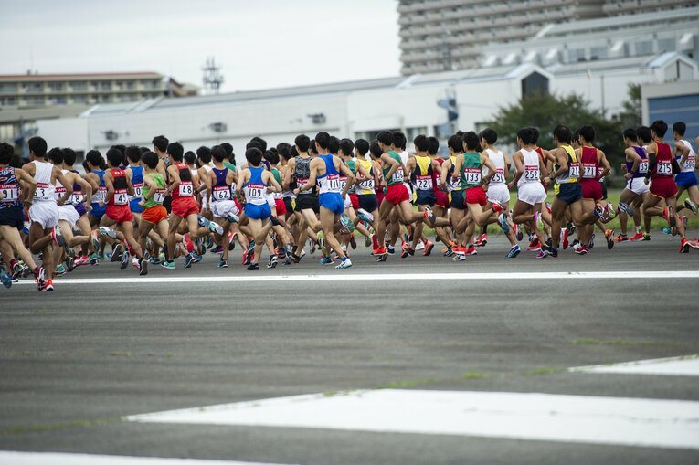 毎年行われている箱根駅伝の予選会（2018年撮影）　©Yuki Suenaga