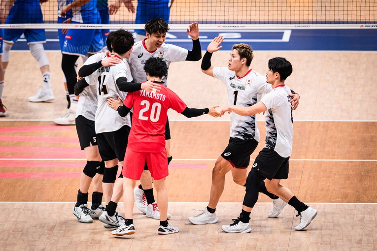 VNL準決勝スロベニア戦　©︎Volleyball World
