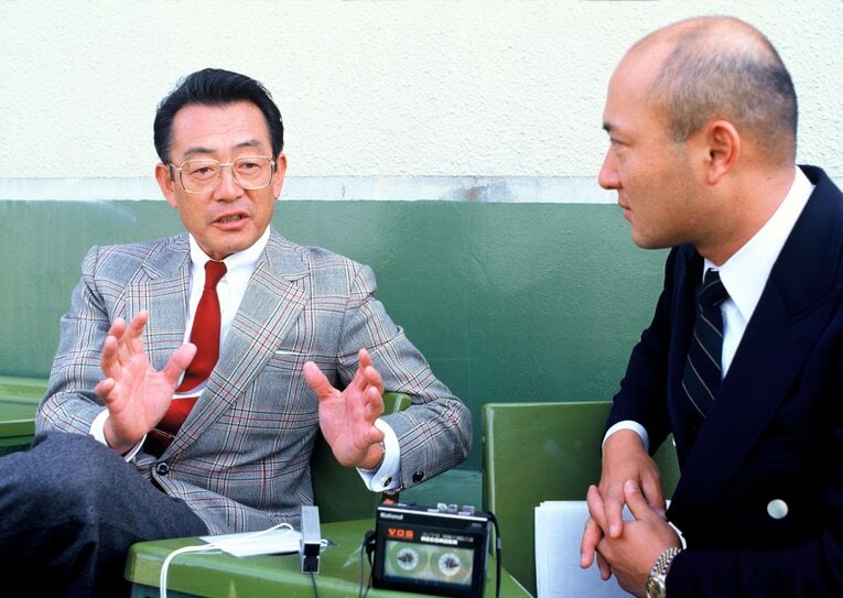 広岡達朗氏との対談　©BUNGEISHUNJU