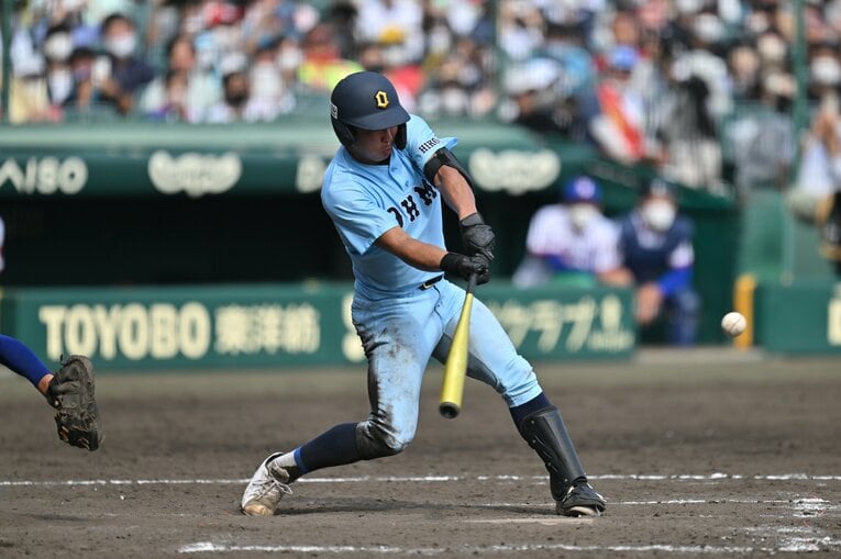【準決勝・対下関国際戦】山田の最後の打席　©Hideki Sugiyama