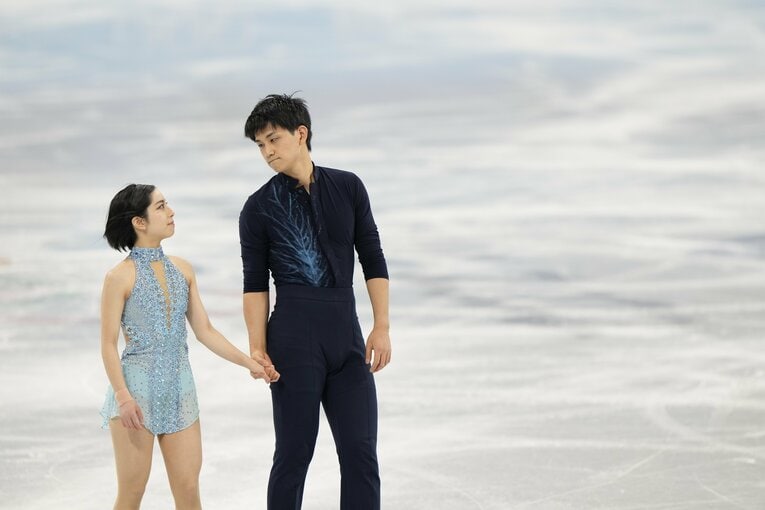 【りくりゅうレア写真】2023年世界選手権（写真は右に続きます）　©Asami Enomoto