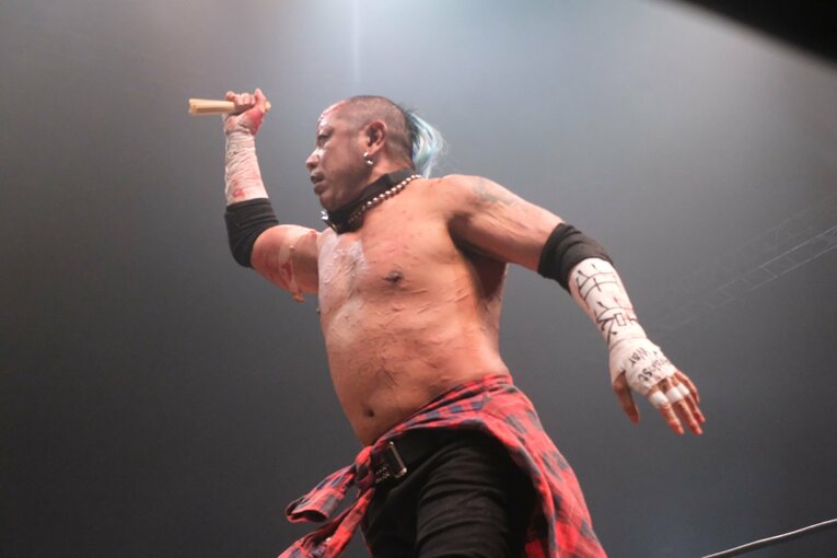 デスマッチのカリスマ・葛西純　©Norihiro Hashimoto