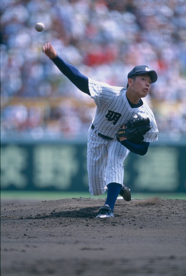 2002年　田辺佑介／明徳義塾　©Hideki Sugiyama