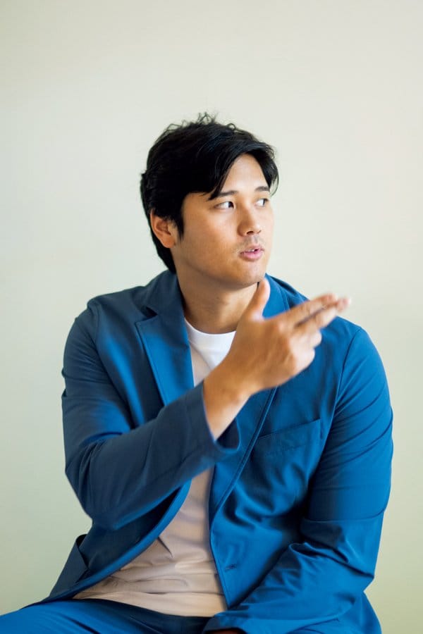 実戦でのリハビリ登板を決めた経緯と理由を語る大谷翔平　©︎Nanae Suzuki